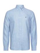 Morris Douglas Bd Linen Shirt Ls Blå