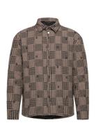 Daily Paper Quilted Shield Ls Shirt Brun