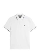 Tommy Hilfiger Cotton Linen Pique Reg Polo Vit