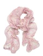 Lauren Ralph Lauren Floral Ruffled Scarf Rosa