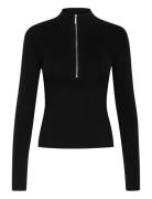 Gestuz Yasmiagz Zipper Pullover Noos Svart