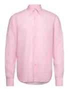 Oscar Jacobson Reg Fit Bd Signature Linen Rosa