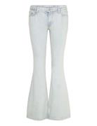 Weekday Low Flared Jeans Blå