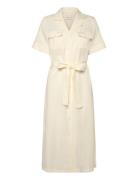 GANT Reg Pocket Dress Kräm