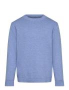 Mango Flecked Cotton-Blend Sweater Blå