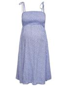 Only Maternity Olmzally Life Singlet Dress Aop Blå