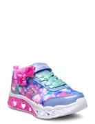 Skechers Girls Flutter Heart Lights Blurred Love Rosa