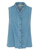 Culture Curenny Sleeveless Shirt Blå