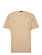 Polo Ralph Lauren Cotton Linen Jersey-Ssl-Tsh Beige