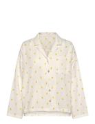 Lindex Pyjama Shirt Seersucker Vit