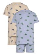 Lindex Pyjama Tee Shorts Racer Cars 2 Multi/patterned