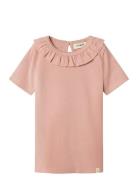 Lil'Atelier Nmflalo Tan Ss Slim Top Lil Rosa