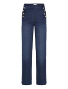 Lindex Trousers Anais Denim Marinblå