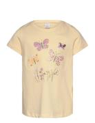 Lindex Top Ss Sequins And Flowers Gul