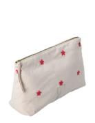 Juna Daisy Karla Toiletry Bag 30X10X20 Cm Sand/Red Beige