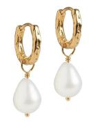 Enamel Copenhagen Significant Pearl Hoops Guld