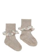GoBabyGo Non-Slip Socks - Bamboo / Liberty Beige