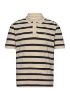 GANT Striped Polo Beige