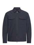 Fred Perry Zip Through Overshirt Marinblå