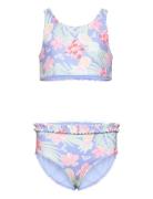 Roxy Tropical Story Crop Top Set Blå