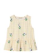 Fliink Agnes Flower Ss Top Gul