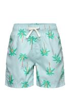 Lindex Swimshorts Aop Blå