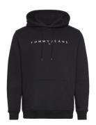 Tommy Jeans Tjm Reg Linear Logo Hoodie Ext Svart