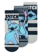 Name It Nmmahan Stitch 3P Sock Wdi Marinblå