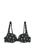 Etam Polky - Push Up Bra Swimsuit Svart
