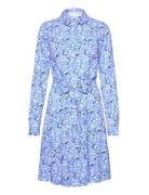 Selected Femme Slfevig Ls Short Dress D2 Blå