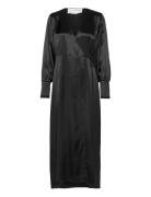Selected Femme Slflyra Ls Ankle Wrap Dress B Svart