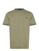 Fred Perry Twin Tipped T-Shirt Khaki Green