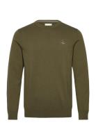 GANT Classic Cotton C-Neck Grön