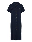Tommy Hilfiger Vis Twill S/S Shirt Dress Marinblå