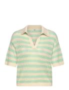 JDY Jdytikka S/S Polo Pullover Knt Noos Multi/patterned