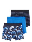 Lindex Boxer 3P Gaming Marinblå
