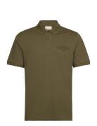 GANT Reg Tonal Shield Ss Polo Grön