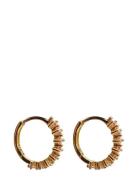 Pipol's Bazaar Sandrine Hoop Ear Gold Pink Guld