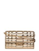 Michael Kors Lg Wllt On Chn Xbody Guld