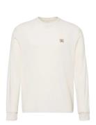 Calvin Klein Jeans Ls Waffle Badge Crewnk Tee Vit