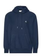 Calvin Klein Jeans Premium Terry Monogram Hoodie Marinblå