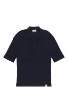 Calvin Klein Jeans Ss Smth Cttn Wffl Pl Marinblå