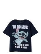 Name It Nmmjudd Stitch Nreg Ss Top Wdi Marinblå