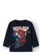 Name It Nmmjuice Spider Nreg Ls Top Noos Mar Marinblå