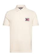 Tommy Hilfiger Hilfiger Flag Reg Polo Vit