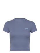 Tommy Jeans Tjw Slim Sh Script Tee Blå