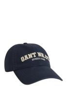 GANT Felt Graphic Washed Cap Marinblå