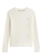 Tommy Hilfiger Co Cable Fine Gg C-Nk Ls Sweater Vit