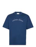Calvin Klein Jeans Ss Center Chain Stitch 16S Rlxd Blå