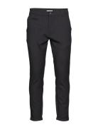 Knowledge Cotton Apparel Joe Slim Cropped Recycled Chino - G Svart